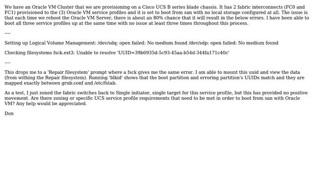 SAN booting Oracle VM from a UCS blade смотреть онлайн