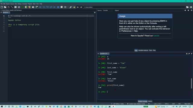 Python 002: Variables and assignment statements смотреть онлайн