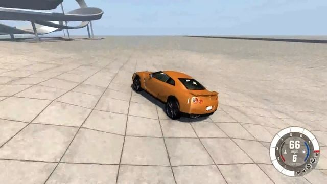 BeamNG.drive Crash-test Nissan GT-R Skyline R35
