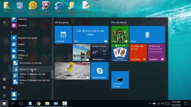 Learn Python Programming in punjabi: Installing Python 3.5.2 on Windows 10 -- Tutorial 1 смотреть онлайн