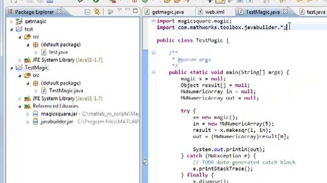 Overview of Matlab Builder JA for Java export , MCR using Eclipse IDE Part 2 смотреть онлайн
