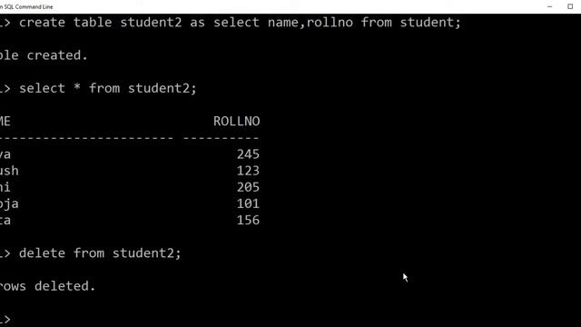 DBMS Practical - 1 | Create table from existing table | delete records | drop table смотреть онлайн