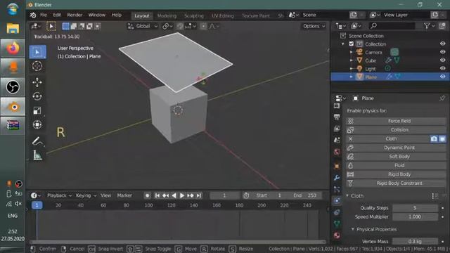 Ткань в Blender смотреть онлайн