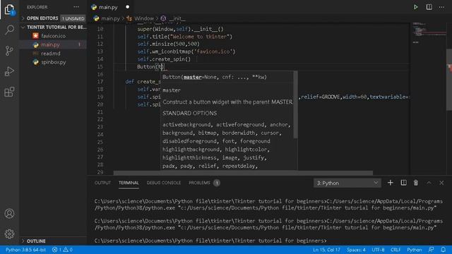 Creating Spin Boxes with Tkinter and Python || part-16 смотреть онлайн