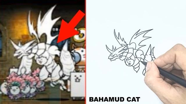 How To Draw BAHAMUT CAT の描き方 / Cara Menggambar BATTLE CATS смотреть онлайн