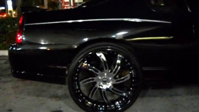 Black Chevy Monte Carlo SS on 26" Forgiatos смотреть онлайн