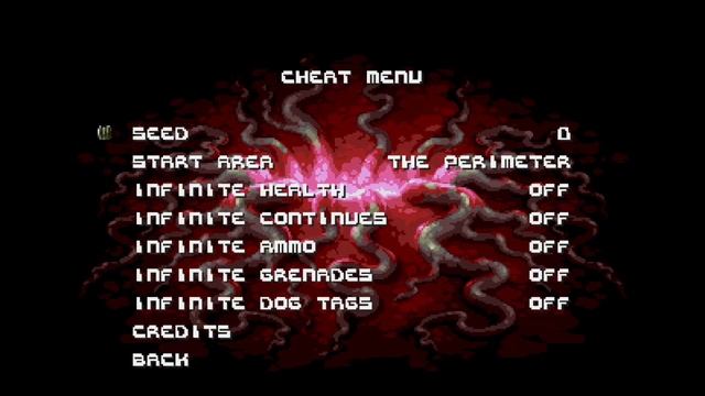 Xeno Crisis - Hidden/Cheat Menus