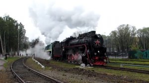 Паровозы Л-2057/П36-0120/ЛВ-0522 на ЭКСПО 1520