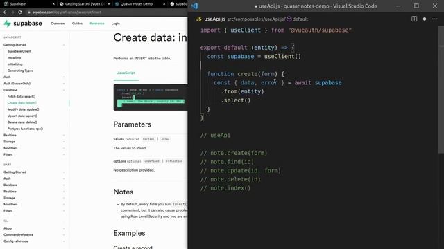 Building A Note Taking App (Supabase Vue Quasar) смотреть онлайн