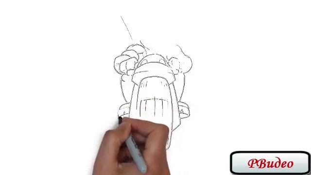 Как рисовать черепаху Ниндзя поэтапно. Рисованное видео. смотреть онлайн