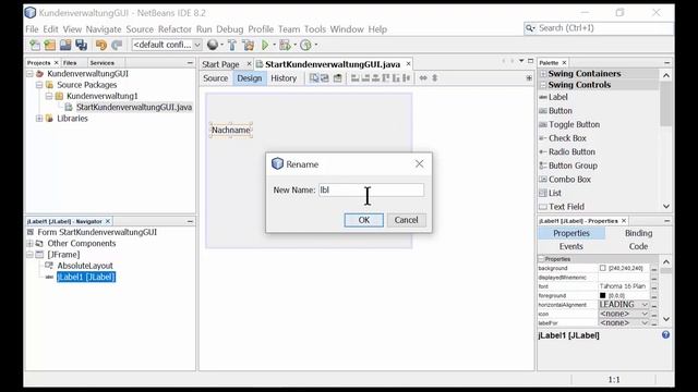 Erstellung einer Java-GUI mit Netbeans смотреть онлайн