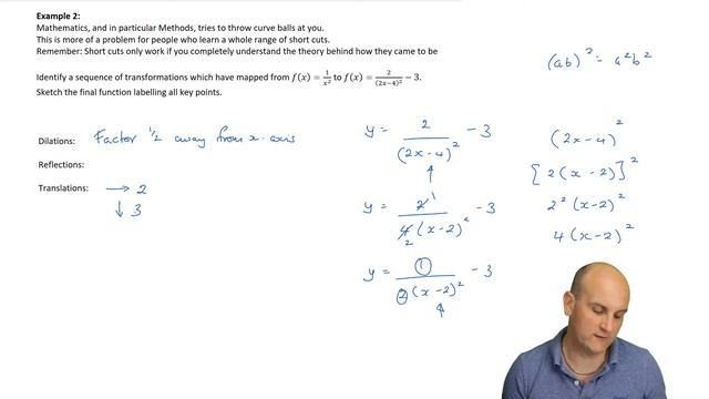 Using transformations to sketch graphs | Methods 3 and 4 | Year 12 Maths | MaffsGuru смотреть онлайн