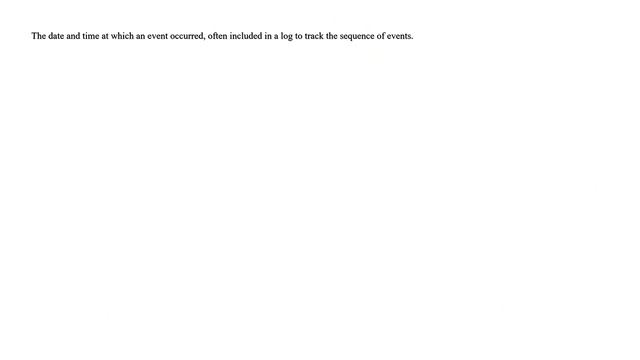 Definition of the word "Timestamp" смотреть онлайн