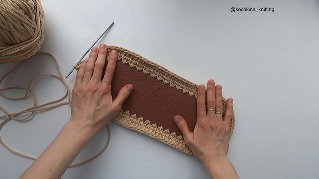 Вязание крючком. Сумка-шоппер крючком из полиэфирного шнура. смотреть онлайн