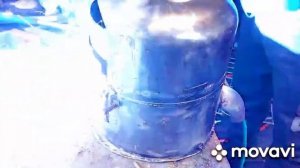 Печь в палатку или походная печь из балона Фреона