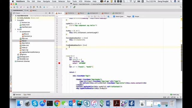 React component API - findDOMNode method смотреть онлайн