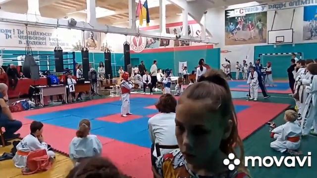 1.10.2022 Чемпіонат Дніпропетровської області з тхеквондо ВТФ. -24кг. Подюменко Богдан в синьому смотреть онлайн