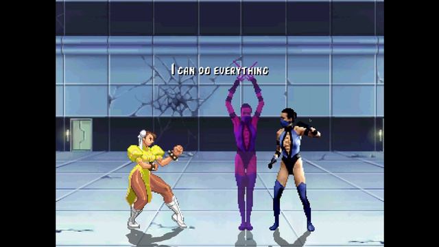 MUGEN Street Fighter VS Mortal Kombat (Chun-Li vs Kitana) смотреть онлайн