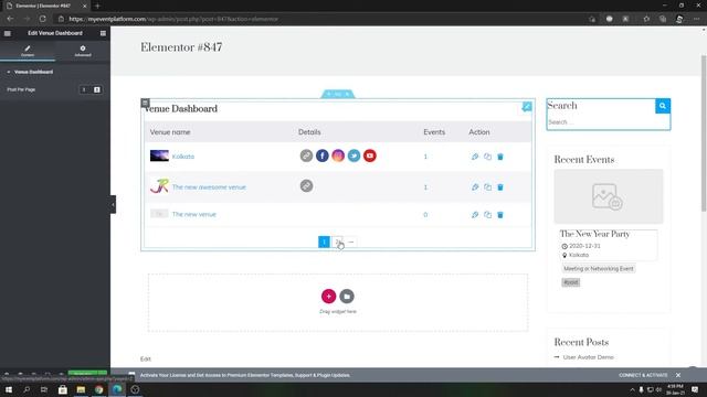 How To Show Venue Dashboard With #Elementor In #WordPress смотреть онлайн