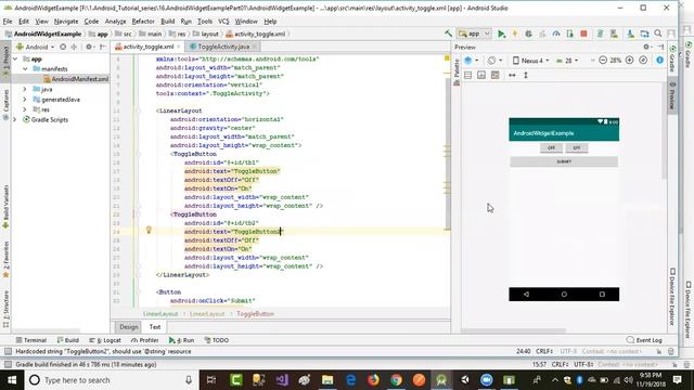class-16: Android Widget| Toggle Button|CheckBox|Radio Button | Taking user input part-1 смотреть онлайн