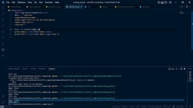 Reading XML file using Python смотреть онлайн
