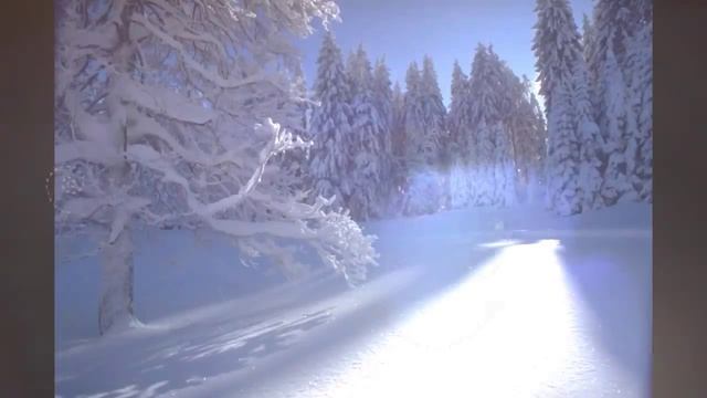 Футаж **Зимний вечер** смотреть онлайн