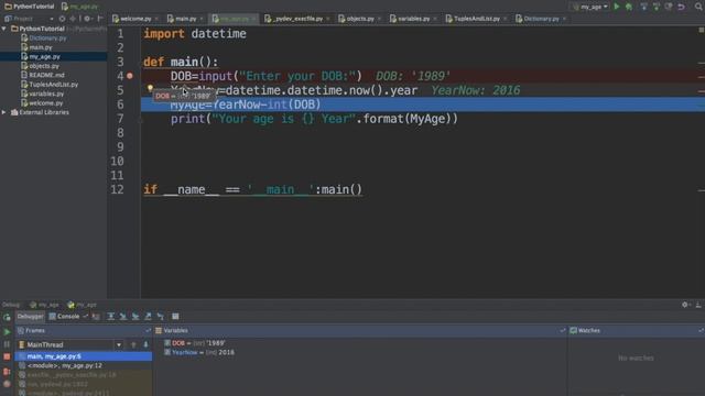 18- Python Debug تتبع التنفيذ смотреть онлайн