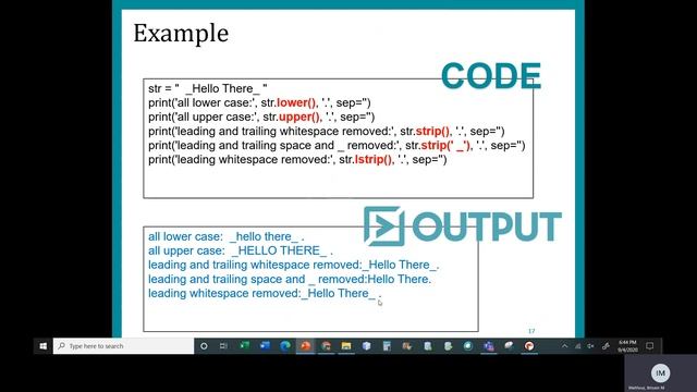 Python Chapter 6 Part 3 String Methods смотреть онлайн