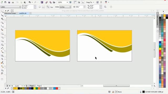 Coreldraw x7 Tutorial Business Card Design #13 with AS Graphics смотреть онлайн