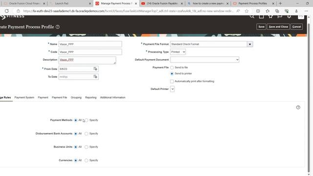 Oracle Fusion Payables | How to create a new Payment Process Profile смотреть онлайн