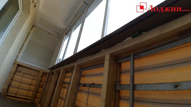 Каркас из бруса для усиления парапета балкона. Ограждение балкона. смотреть онлайн