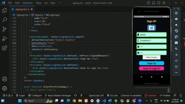 Sign Up Page |React Native chat application |Java institute @Java Institute for Advanced Technolog смотреть онлайн