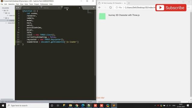 How To Make Animation 3D Character | HTML | CSS | JavaScript | Speed Code смотреть онлайн