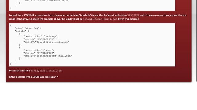 JSONPath expression to get a value from an array on condition or just the first value смотреть онлайн