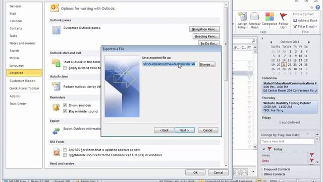 How to Export a 2010 Outlook Calendar into Excel смотреть онлайн