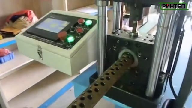 Машина для штамповки круглых стальных труб. смотреть онлайн