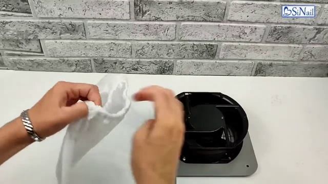 Встраиваемый пылесборник для маникюрного стола Cosmos Compact 60 W серый смотреть онлайн