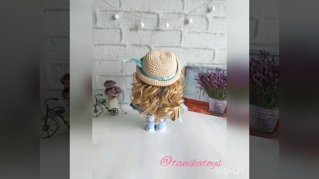 Интерьерная кукла в шляпке. Видеообзор мастер класс по кукле смотреть онлайн