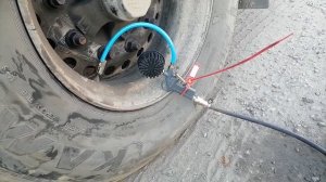 Безопасная подкачка колес фуры!!!!
