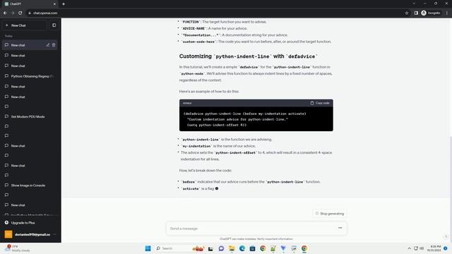 Emacs defadvice on python mode function смотреть онлайн