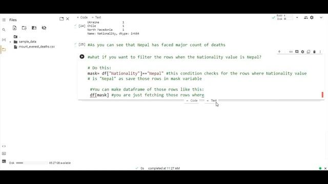 Filtering rows by conditions in pandas смотреть онлайн
