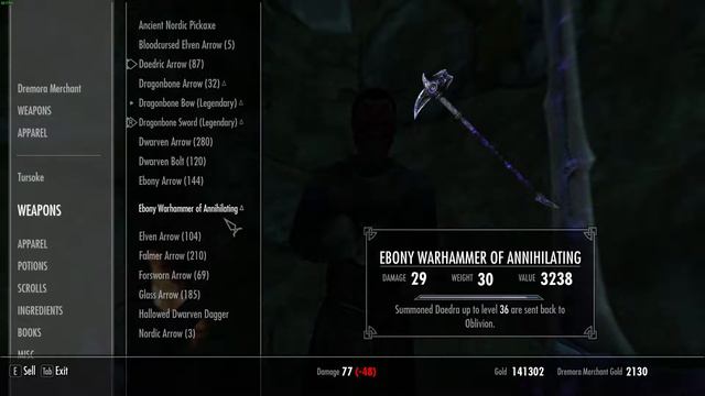 Skyrim SE: Dremora Merchant смотреть онлайн
