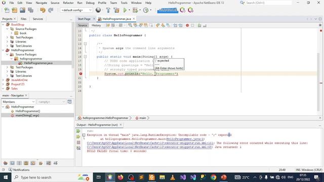 Java 5 Syntax Errors смотреть онлайн