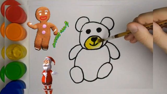 Draw a Bear for Children | Рисуем медведя для дети / Bollar uchun ayiq chizish смотреть онлайн