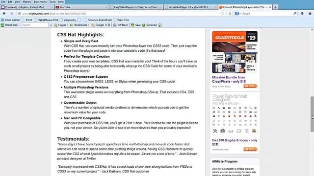 CSS Hat Special Convert Photoshop to CSS смотреть онлайн