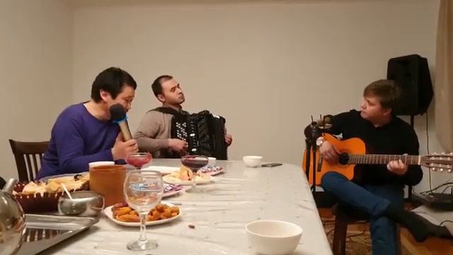 Жанды дауыс , живая музыка , Әйкен ай әні Ержан Смағұлов Ершат Қайырхан Нартай домбыра баян гитар смотреть онлайн