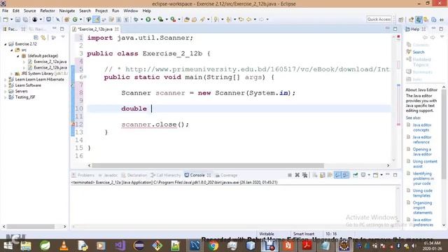 Introduction To Java Programming Exercise 2 12b смотреть онлайн