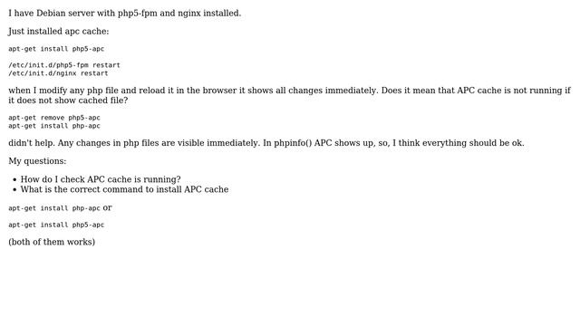 DevOps & SysAdmins: How do I check APC cache is working? смотреть онлайн