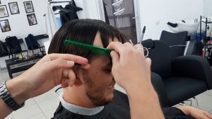 Мужская стрижка шапочка / bowl cut / k-pop haircut