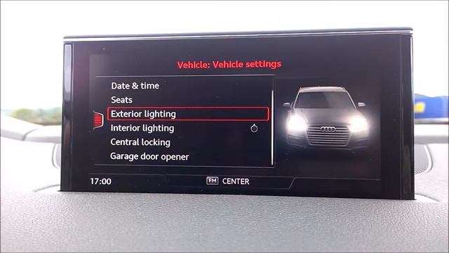 Audi Q7, MY2016 - DRL menu option activation - vključitev menija za izklop dnevnih žarometov смотреть онлайн